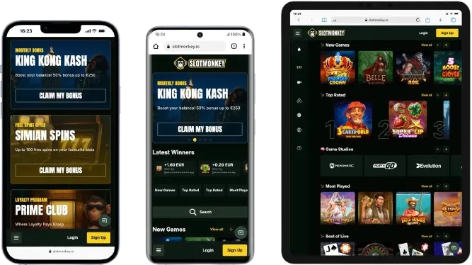 SlotMonkey Casino App-schermafbeelding
